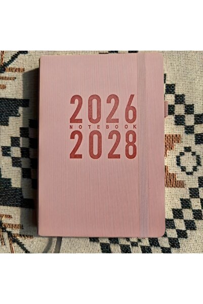 Choice تقويم شهري وردي اللون لمدة 3 سنوات (2026-2028، من يناير إلى ديسمبر)، ب...