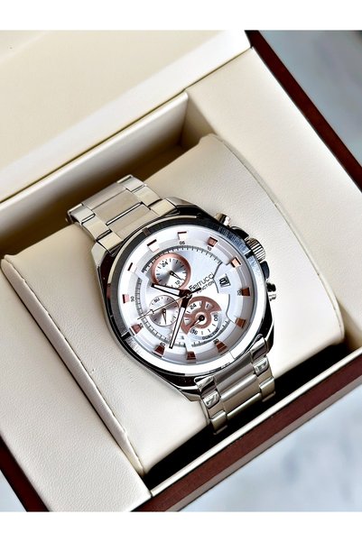 Ferrucci Functional Guaranteed Silver Color Steel Cord Men's Wristwatch