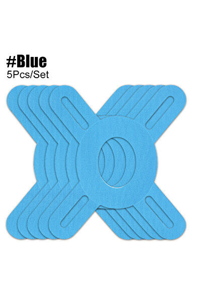 Choice شريط لاصق طبي للركبة - أزرق - 5 قطع - شريط لاصق رياضي مرن عالي الجودة ...