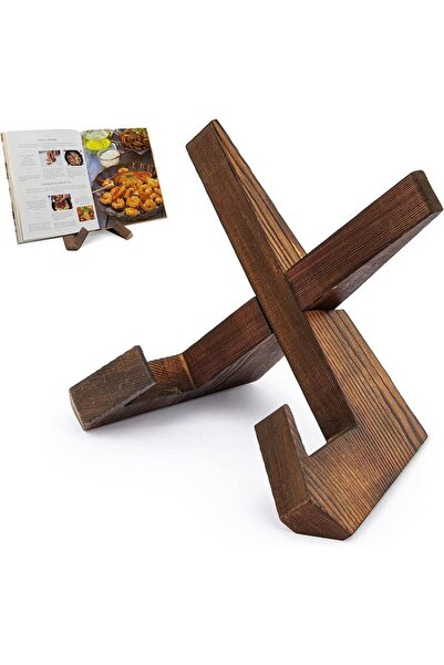 Choice حامل وصفات خشبي بلون البرقوق لغرفة الطعام، حامل عرض قائمة الطعام في المطبخ، حامل قراءة معلق على مكتب الدراسة