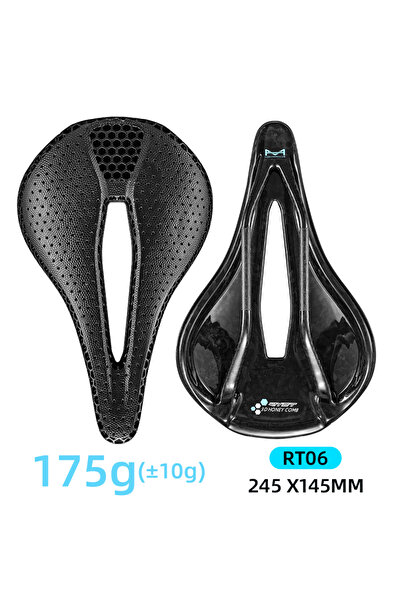 Choice سرج دراجة RT06 ثلاثي الأبعاد من RYET Ultra مصنوع بالكامل من ألياف الكر...