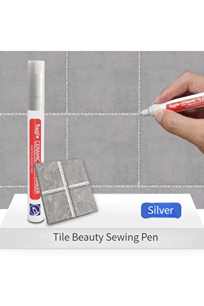 Choice قلم تحديد البلاط المقاوم للماء باللون الفضي لإصلاح طبقات الجدران للأرضيات والحمامات والمطابخ والحمامات