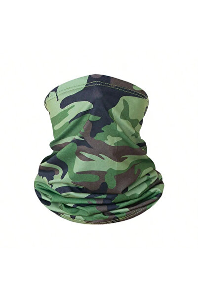 Choice مريلة واقية من الشمس جديدة من الحرير الجليدي باللون الأخضر المموه لعام...