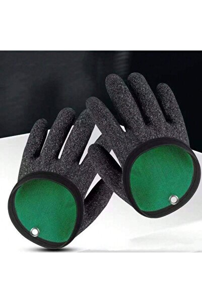 Choice زوج من قفازات صيد السمك السوداء - قفازات صيد سمك احترافية مانعة للانزل...