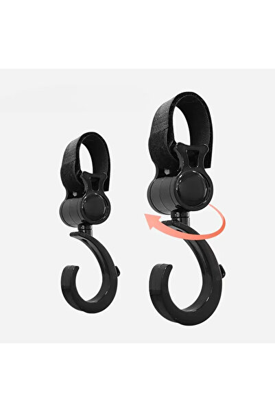 Choice Black-2pcs 2 PCS Cartoon Stroller Accessories Loop Stroller Hook Degre...