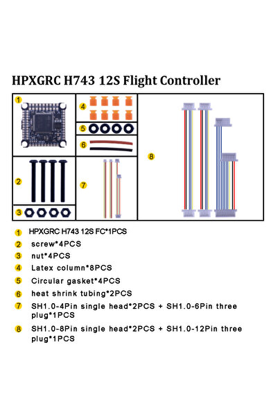 Choice H743 FC HPXGRC H743 Flight Controller Dual ICM42688P Barometer 16MB Bl...