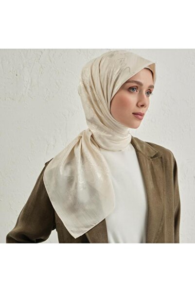 Armine وشاح نسائي أنيق من القطن الكريمي
