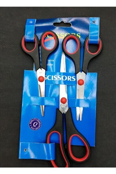 Choice مجموعة من 3 مقصات خياطة من الفولاذ المقاوم للصدأ، مناسبة للأقمشة الرقيقة والورق وأعمال الإبرة والقص.