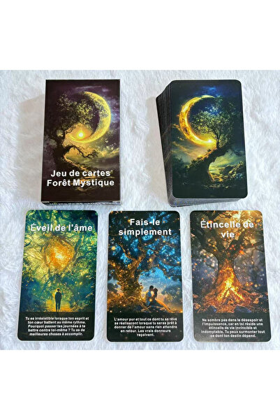 Choice D641 French Mystic Forest Theme Oracle Deck, 56 Aesthetic Inspirationa...