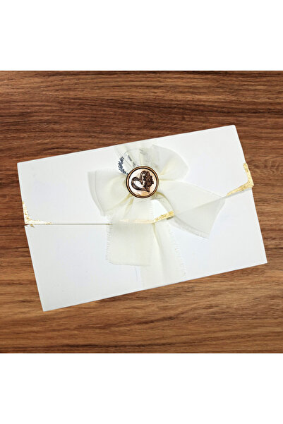 Aela.alc Invitație nunta tematica aurie Set 10 buc