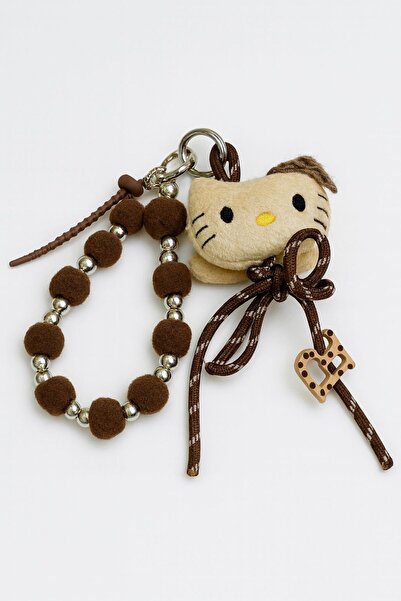 staybeautiful Çanta Charmı Aksesuar Kahverengi Kity-Halka