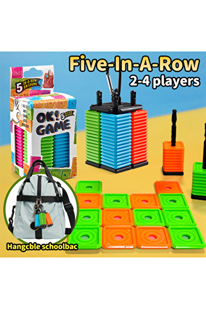 Choice لعبة "خمسة في صف واحد" المحمولة للأطفال والكبار، لعبة استراتيجية تفاعل...