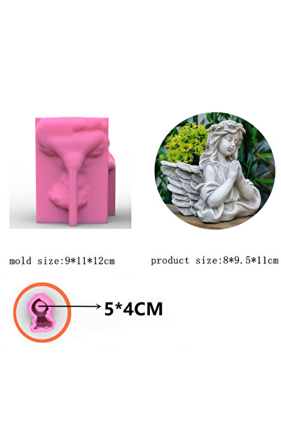 Choice1 قالب سيليكون فقط C138، قالب سيليكون لأيدي تصلي، ملاك، أصيص زهور، أجنح...