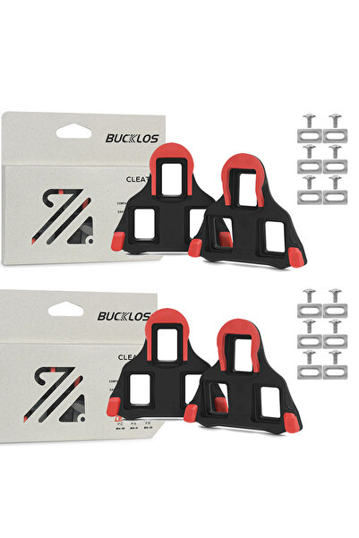 BUCKLOS طقم مسامير دراجة الطريق BH10-0 بزاوية 0 درجة لدواسة SPD SL 0/2/6 °   ...