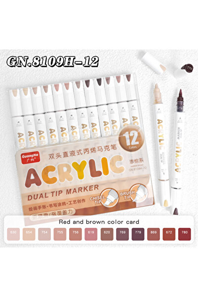 Choice قلم تلوين أكريليك سائل مقاوم للماء من غوانغنا، 8109H، مناسب للطلاب، سه...