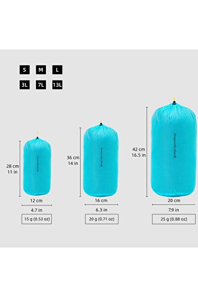 Choice حقيبة تخزين خفيفة الوزن SML-3PCS - 60 جرام [HODRGEAR] من قماش ألترا-سي...