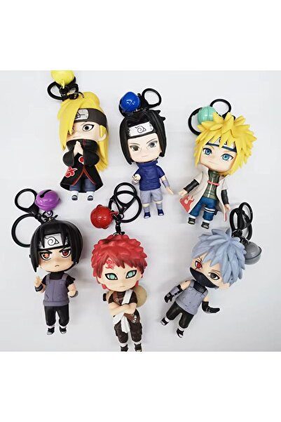 BANDAI قطعة واحدة بلون عشوائي، إكسسوارات أنمي ناروتو، سلسلة مفاتيح ناروتو إيت...