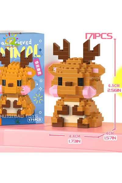 Choice9 03 مع صندوق، نموذج بناء صغير لطيف لحيوان أليف من هويكيباو، بطريق، أسو...