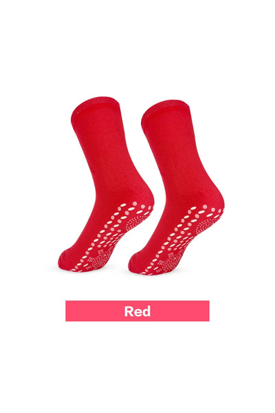 Choice جوارب مغناطيسية حمراء ذاتية التسخين للنساء والرجال، جوارب ذاتية التسخي...