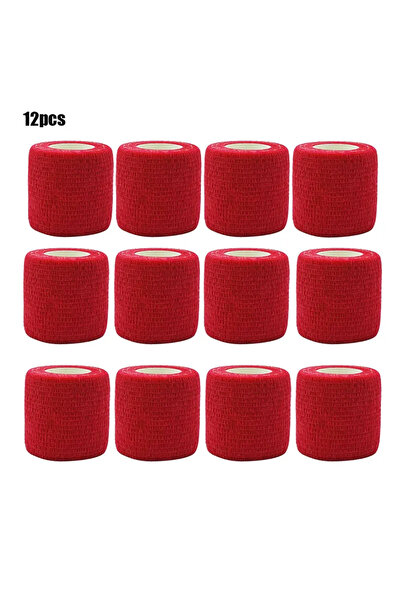Choice ضمادات رياضية ذاتية اللصق مضادة للانزلاق، حمراء اللون، مرنة، مقاس 5 سم...