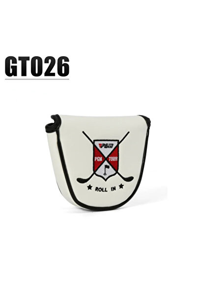 PGM أغطية رأس مضرب الجولف البيضاء، غطاء حماية مغناطيسي للمضارب GT026