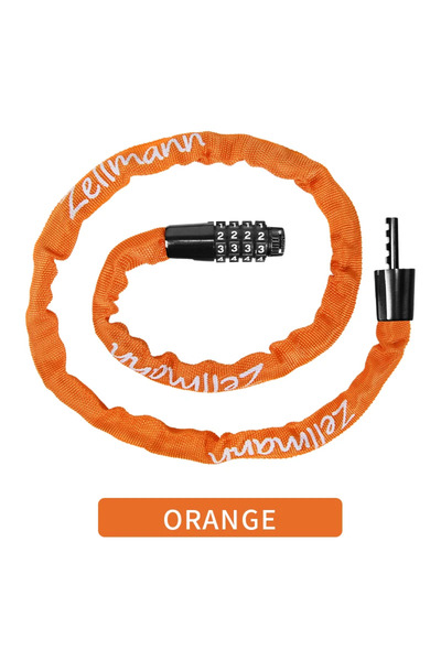 Choice قفل دراجة نارية/هوائية مضاد للسرقة من أورانج زيلمان، مزود بسلسلة أمان ...