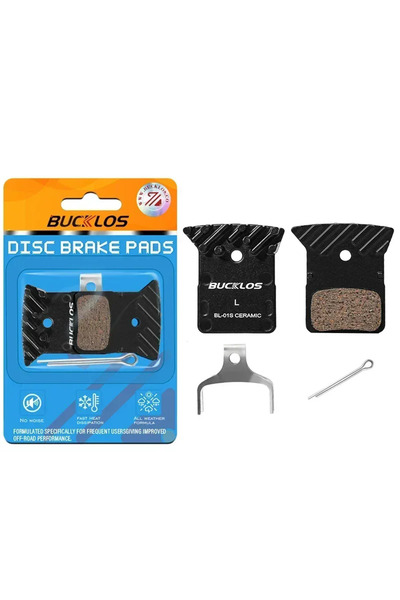 BUCKLOS وسادة فرامل سيراميك واحدة للدراجات الجبلية، متوافقة مع فرامل شيمانو L...