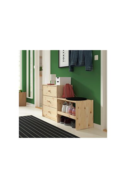 IKEA bank ve ayakkabılık, çam, 60x35x45 cm