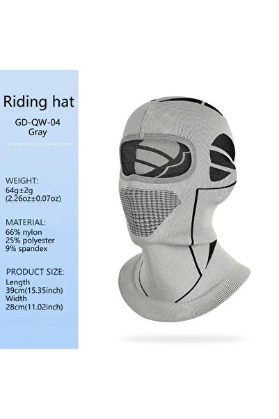 Choice قناع ركوب الدراجات GOBYGO رمادي اللون، مناسب للشتاء، يسمح بالتهوية، يم...
