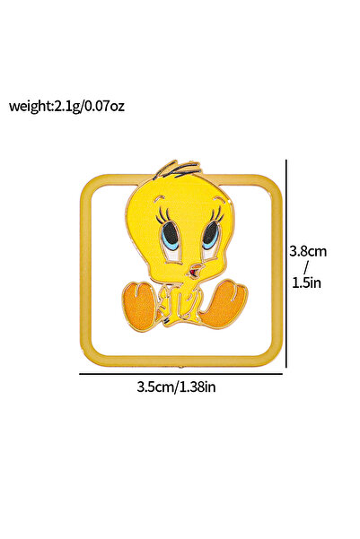 Miniso فاصل كتاب معدني بتصميم شخصيات تويتي من لوني تونز، بالإضافة إلى شخصيات باغز باني، وبيغليت، ووايل إي. كايوتي اللطيفة.