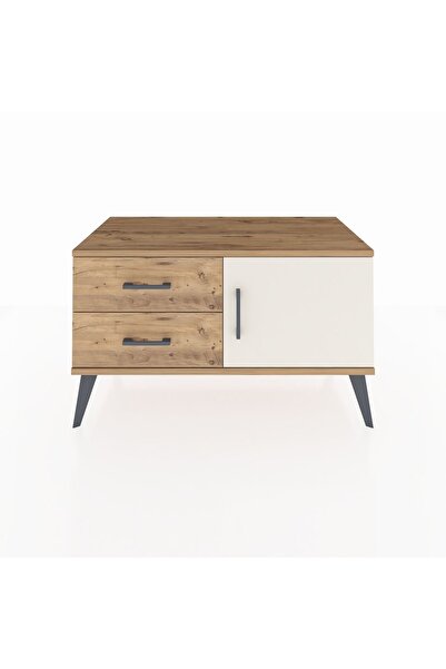 Dienni Hyperion Şifonyer Tek Raflı 2 Çekmeceli Tek Kapaklı 88x44x48 Çam-Aytaş...