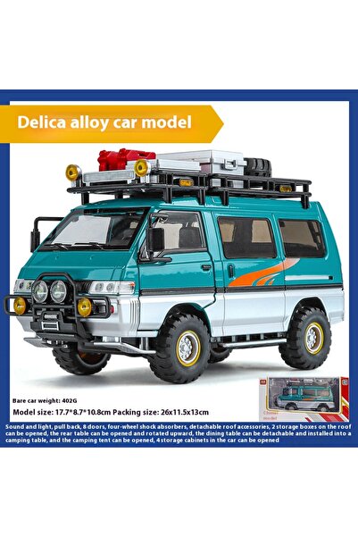Choice1 green with box 1:24 Delica L300 Modified 4WD Off-road Vehicle MPV All...