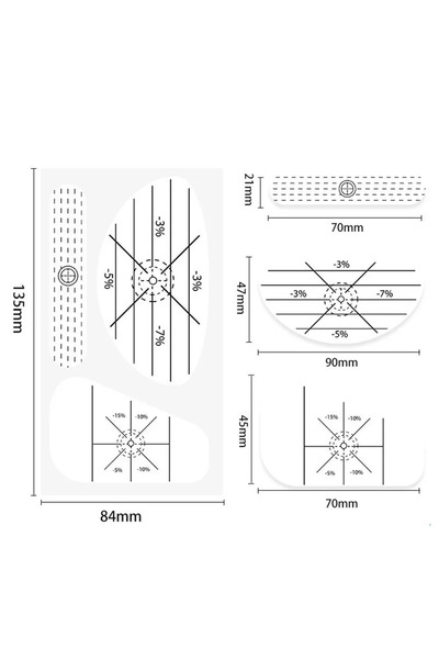 Choice ١٠ أوراق - ١٠ أوراق من ملصقات لاصقة لتأثير ضربات مضارب الجولف (الدرايف...