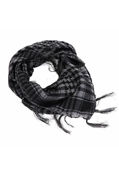 Choice كوفية شماغ تكتيكية عربية رمادية اللون، قطعة واحدة أو قطعتين أو ست قطع، وشاح قطني شتوي، غطاء للرقبة، غطاء للرأس