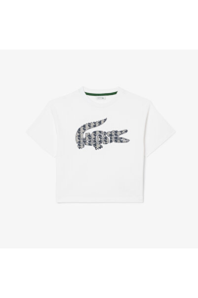 Lacoste Monogram Print Cotton T-shirt - TJ0991-00-001