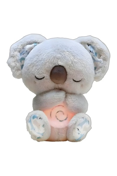 Miniso 1pc GRAY Koala Plush Toy Soothing Breathing for Anxiety Relief Portable Toys Stress-Relief Accompany