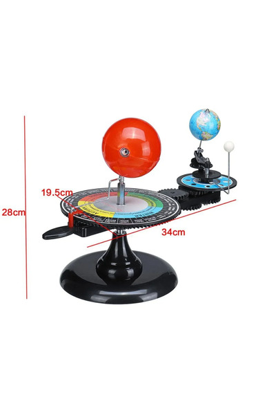 Choice نموذج بلاستيكي للنظام الشمسي، كرة أرضية، شمس، قمر، مدارات، قبة فلكية ت...