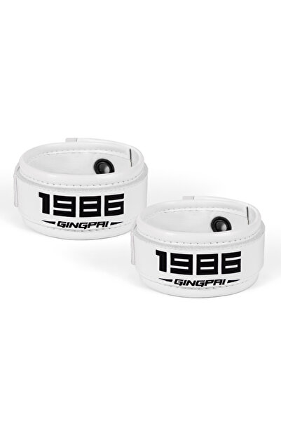 Choice قفازات ملاكمة بيضاء من BQR، مقاس واحد، موديل 1986، برباط ذاتي، مع محول...