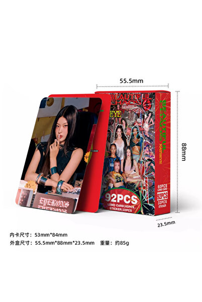 Choice 92-KATSEYE مجموعة من 92 بطاقة لومو لنجمة الكيبوب كاتساي، ألبومها الجدي...