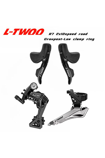 l-twoo مجموعة تروس الطريق LTWOO R7 2x10 سرعات، 20 سرعة، مثبتة على حامل FD ملح...