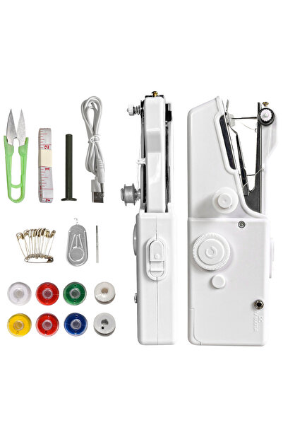 Choice white Mini Portable Handheld Sewing Machine,Sewing Machine For Beginners, Fast Stitching And Easy To