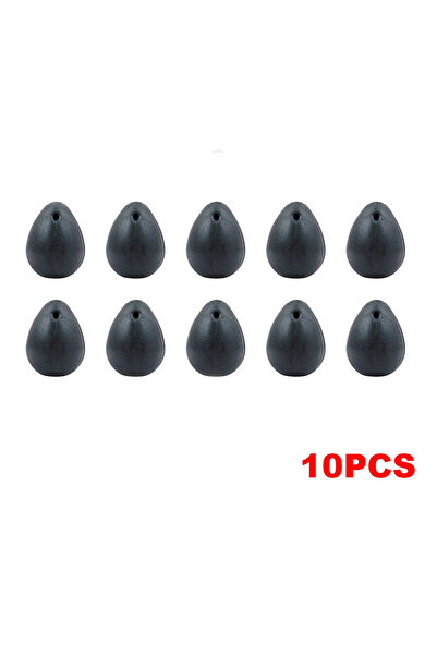 HIRISI 10pcs 10pcs Tungsten Fishing Shot-on the Hook Beads 0.4g Downforce Hoo...