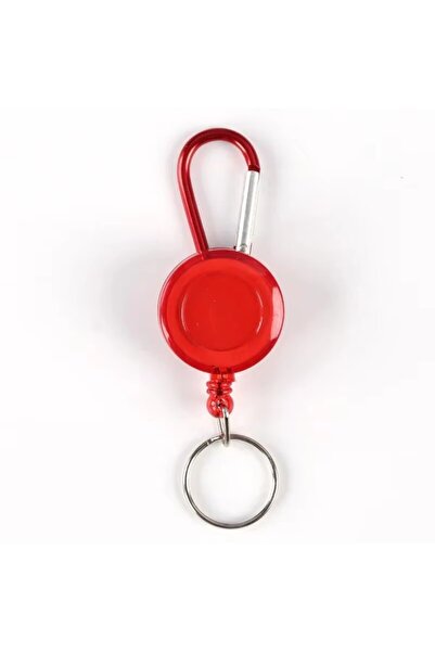 Choice مشبك تعليق أحمر لشارة صدر بلاستيكية دائرية قابلة للسحب لتسلق الجبال في...