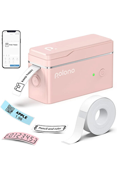 POLONO P31S Taşınabilir Bluetooth Etiket Yazıcısı – Ev / Ofis / İşletmeler İç...