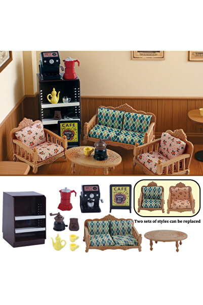 Choice مجموعة أثاث غرفة معيشة مصغرة يمكنك تجميعها بنفسك، مجموعة أثاث مصغر على...