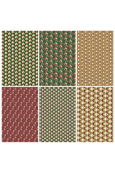 Choice ٦ قطع من ورق تغليف هدايا عيد الميلاد بتصميم سانتا كلوز ورجل الثلج، ورق...