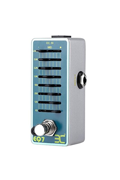 Choice EQ7 ENO EQ7 دواسة تأثيرات جيتار كهربائي EQ7 معادل صوت سباعي النطاقات دواسة صغيرة معادل صوت سباعي النطاقات من الألومنيوم