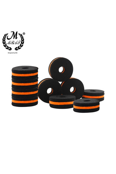 choice2 Black gold 10pcs M MBAT 20Pcs/Set Drum Kit Cymbals Felt Pad Percussio...