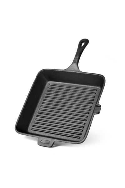 Fissman grill pan, 26x4.5 cm, black, cast iron