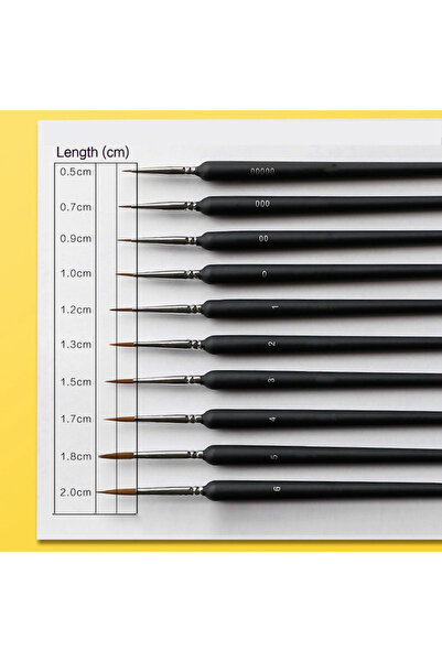 Choice ١٠ قطع ٤/٥/٨/١٠/١١ قطعة فرشاة بورنس للألوان المائية قلم خطاف أدوات فني...